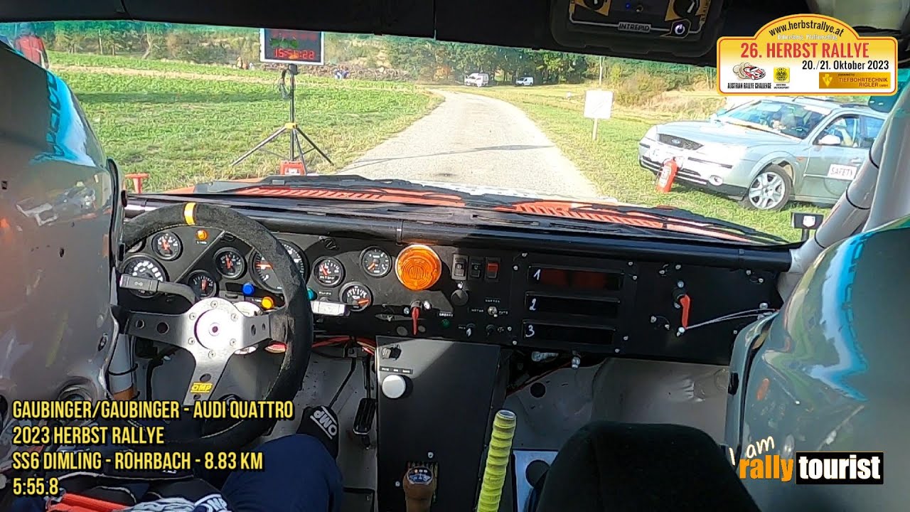 2023 HERBST RALLYE I Gaubinger/Gaubinger AUDI QUATTRO I SS6 Dimling – Rohrbach – 8.83 km 5:55.8