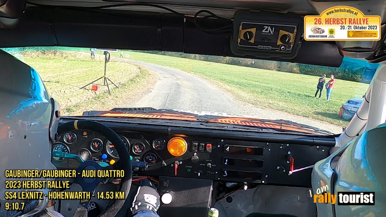 2023 HERBST RALLYE I Gaubinger/Gaubinger AUDI QUATTRO I SS4 Lexnitz – Hohenwarth – 14.53 km 9:10.7