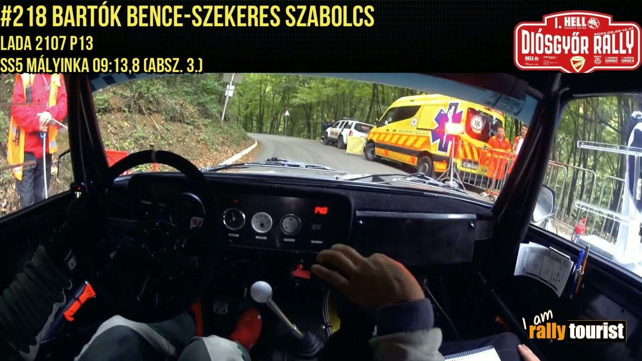 Bartók-Szekeres I Lada 2107 I 1. HELL Diósgyőr Rally I ONBOARD I SS5 Mályinka (absz. 3)