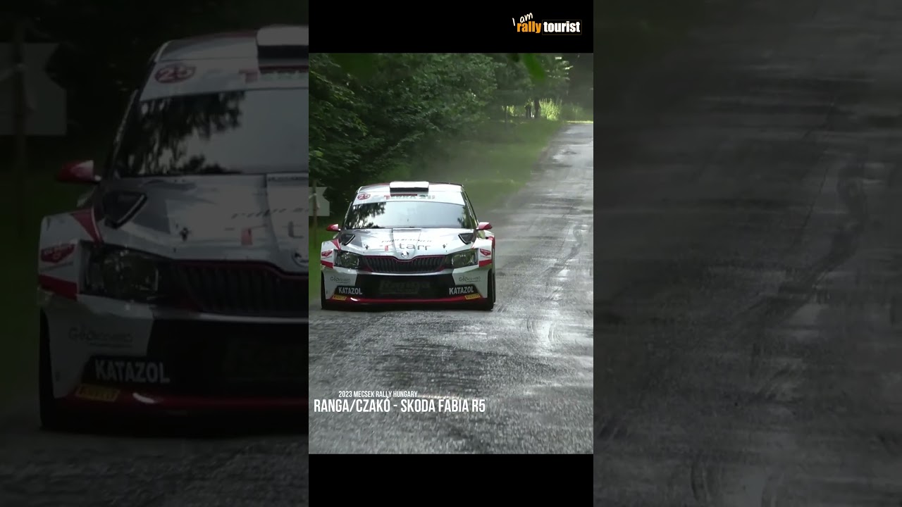 Skoda Fabia R5 on the limit I 2023 Mecsek Rally Hungary