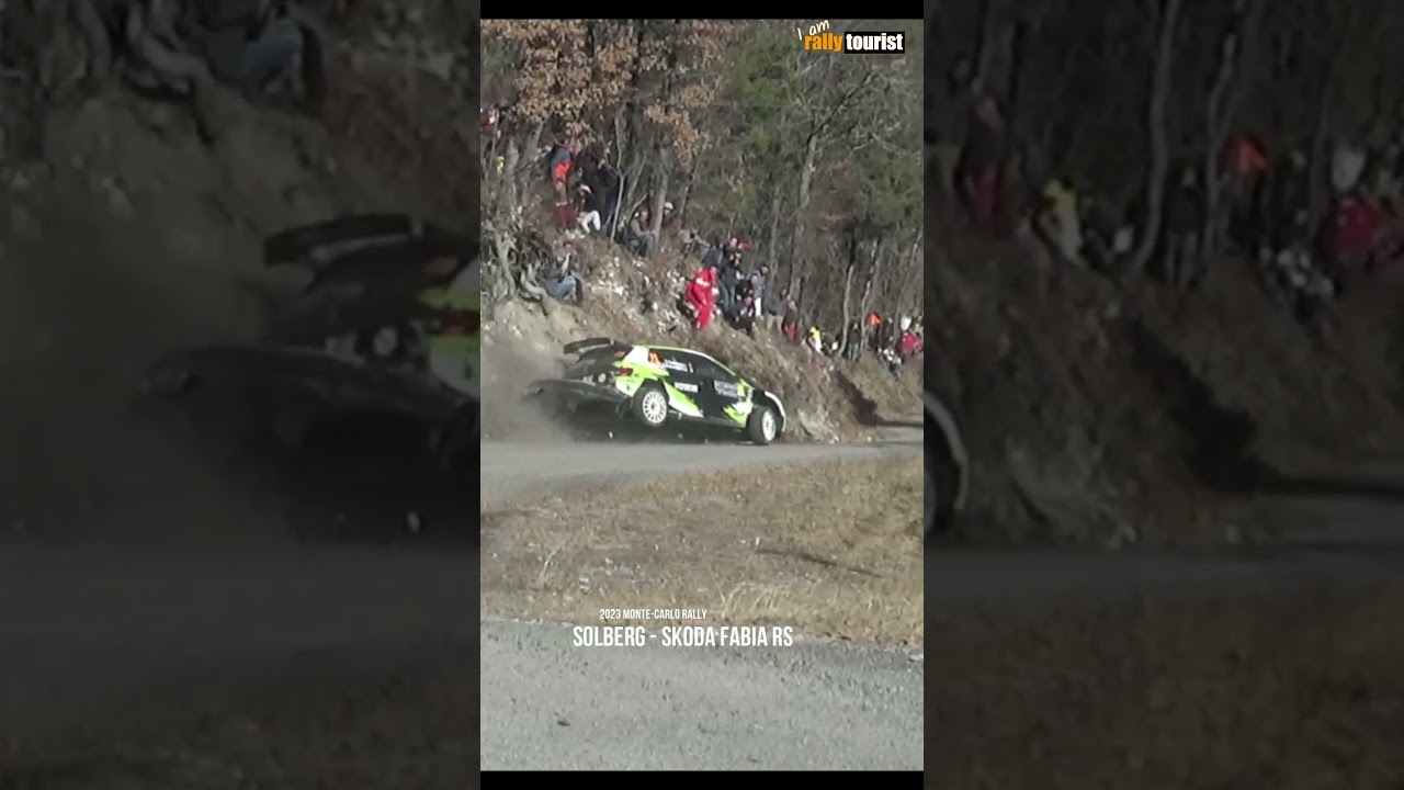 Solberg crash I 2023 Monte Carlo Rally
