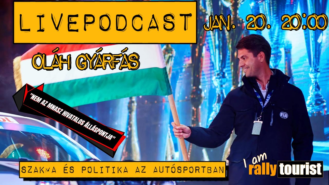 LivePodcast vol. 55. | Szakma és politika az autósportban | Oláh Gyárfás